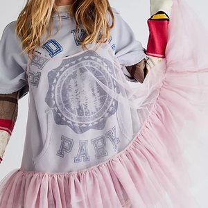 Free People Push Send Mini Slip Dress Silverberry Pink Extra Small XS